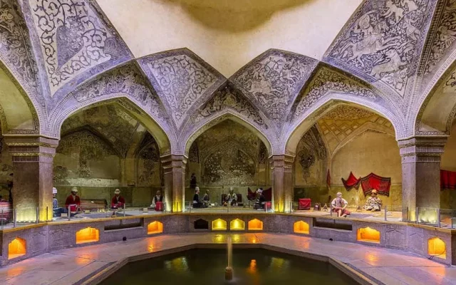 حمام وکیل شیراز یکی از مکان های تفریحی شیراز
